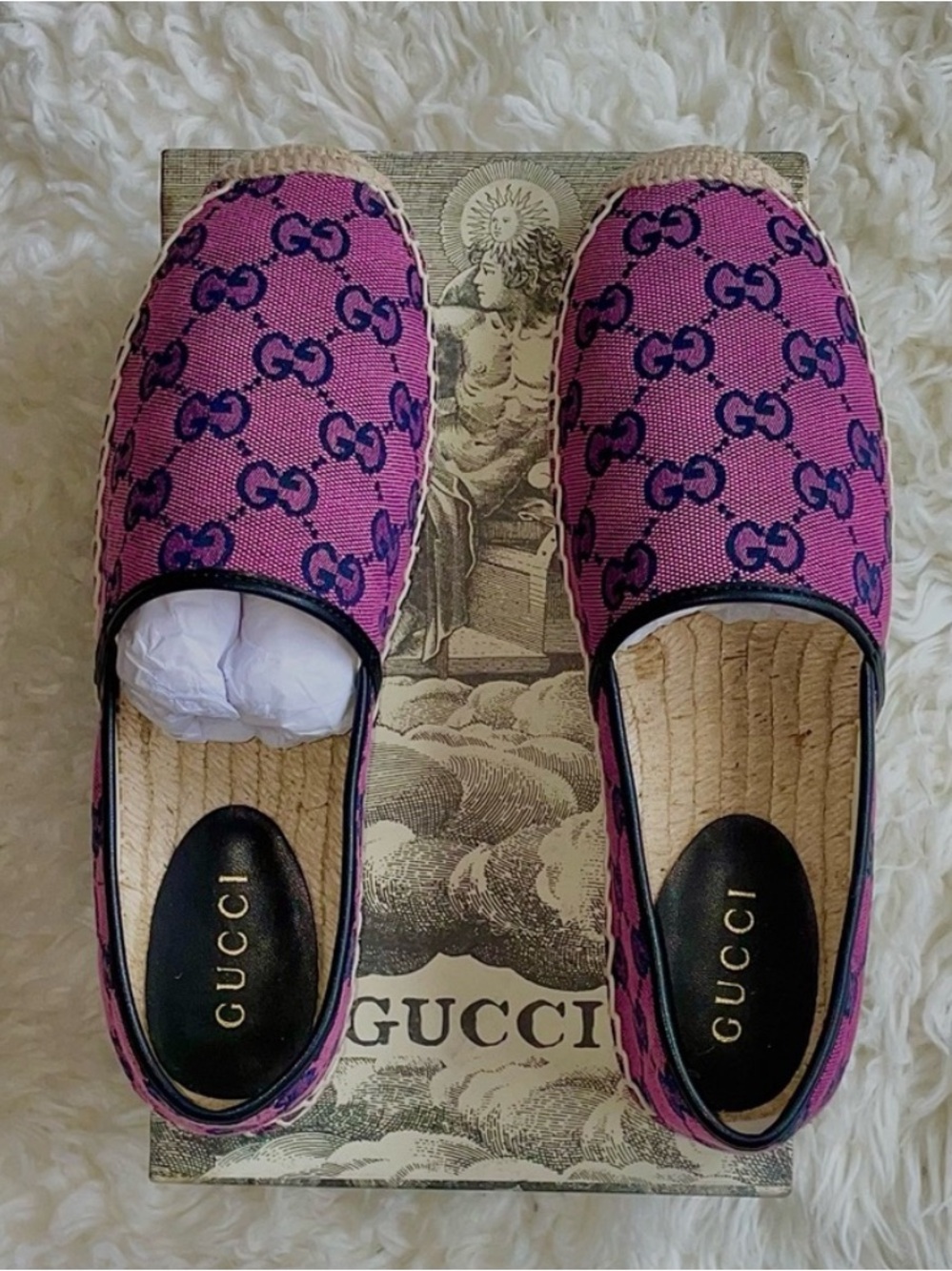 GG Women’s Pink Canvas Espadrilles